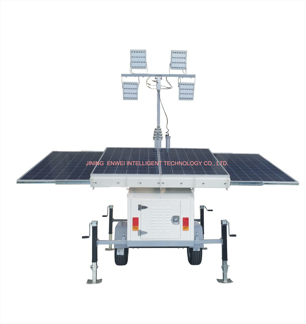 Solar Powered Mobile Light Tower